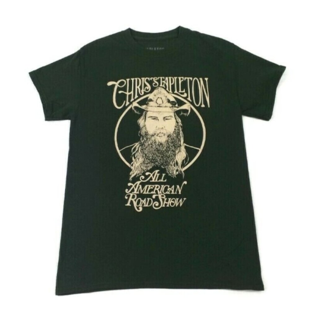 Stapleton Brand Green Short Sleeve 2019 All American Road Show Concert T-Shirt S